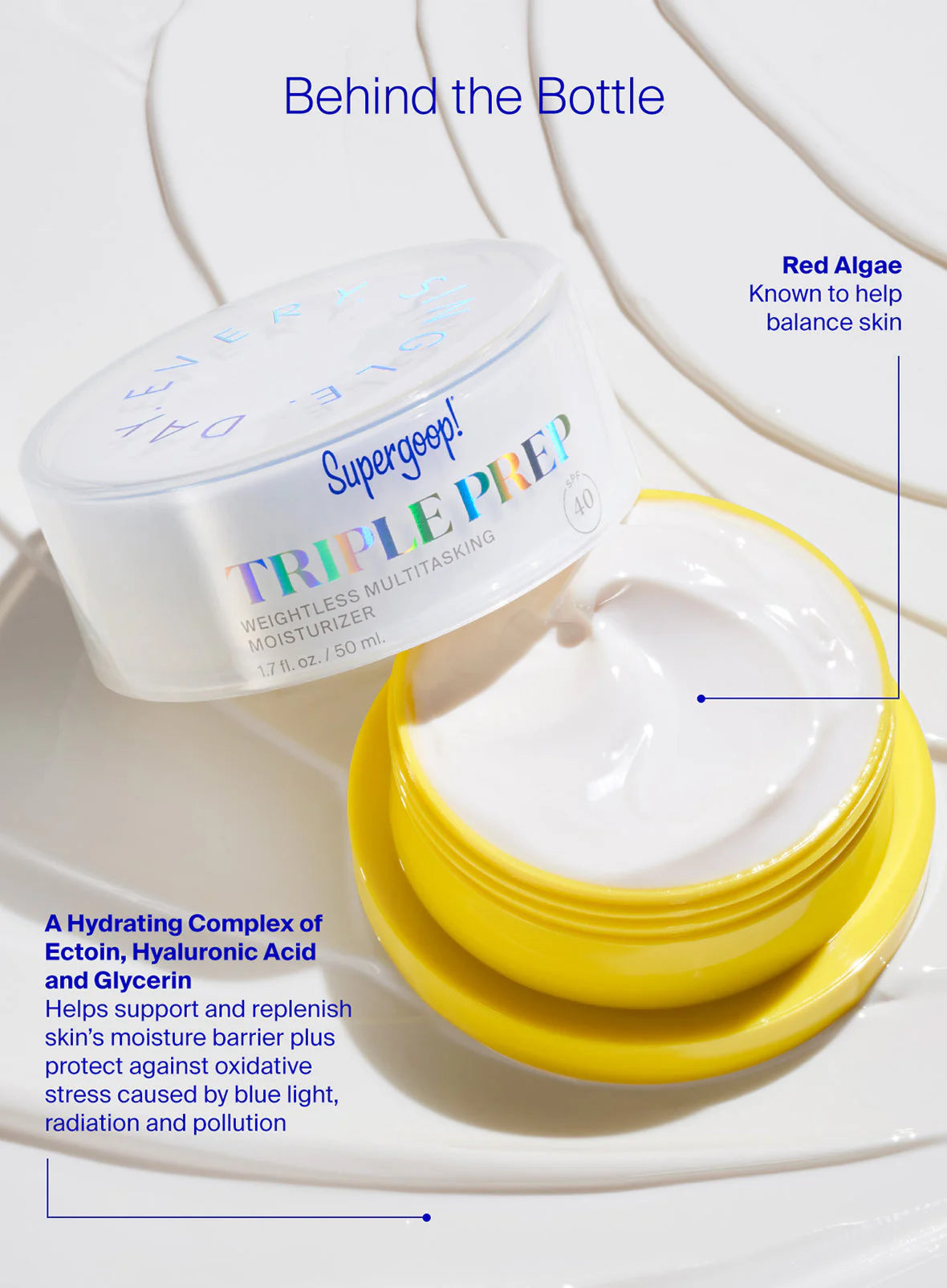 14ffb3e894e09eaed73086a180dd22fc_a5741cba-6c52-484a-ac03-779bd2656507.jpg SPF 40 | Triple Prep Weightless Multitasking Moisturizer - Image 6