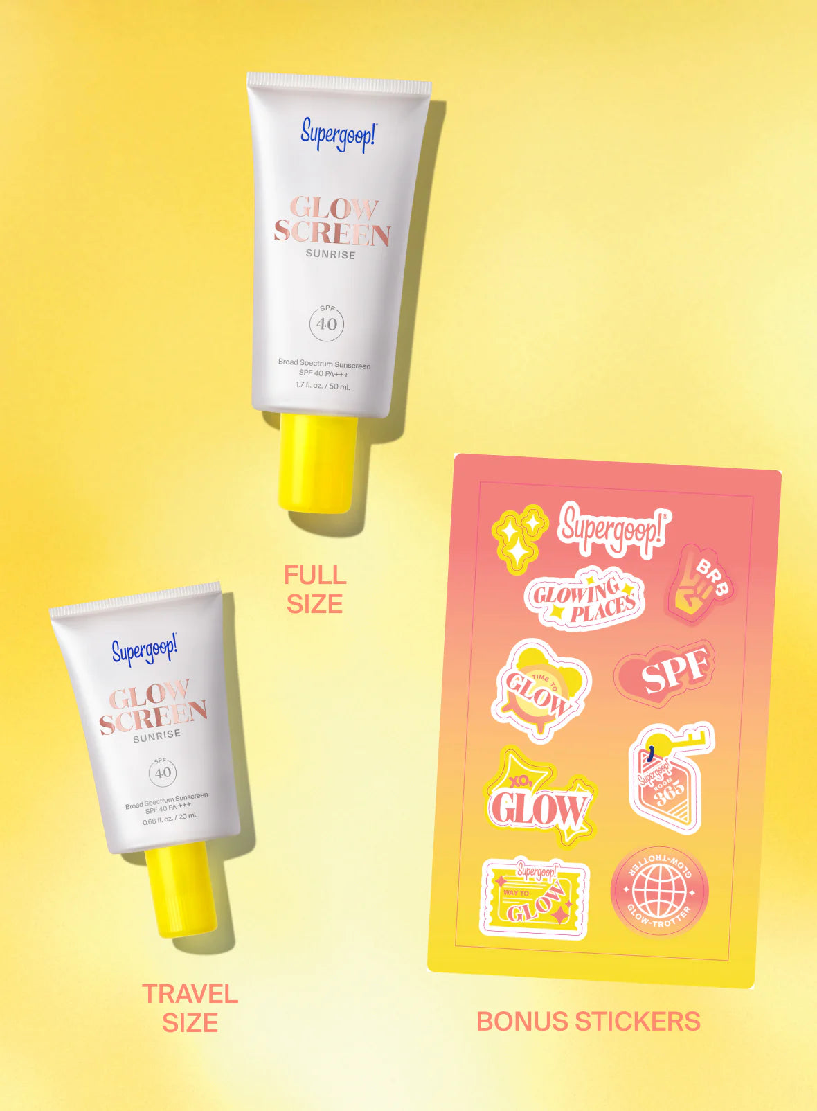 d2b96c907708c8a36c467ca7d72205d7_6813f137-963c-44ce-9f0f-97ff2ccd2b7f.jpg SPF 40 | Wake Up & Glow Sunkissed Duo Glowscreen - Image 3
